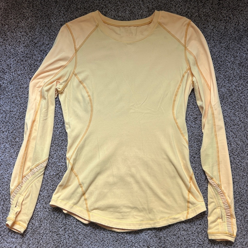 Lululemon long sleeve! Size 8 in yellow!